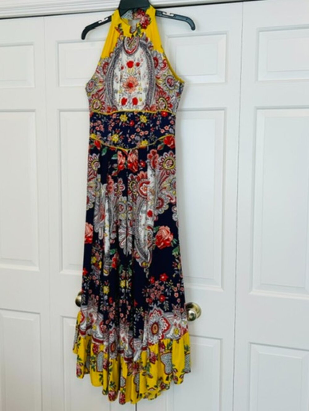 NWT Maeve x Anthropologie Myriam Maxi Dress | Size 4 | Floral Scarf Print - Picture 2 of 12